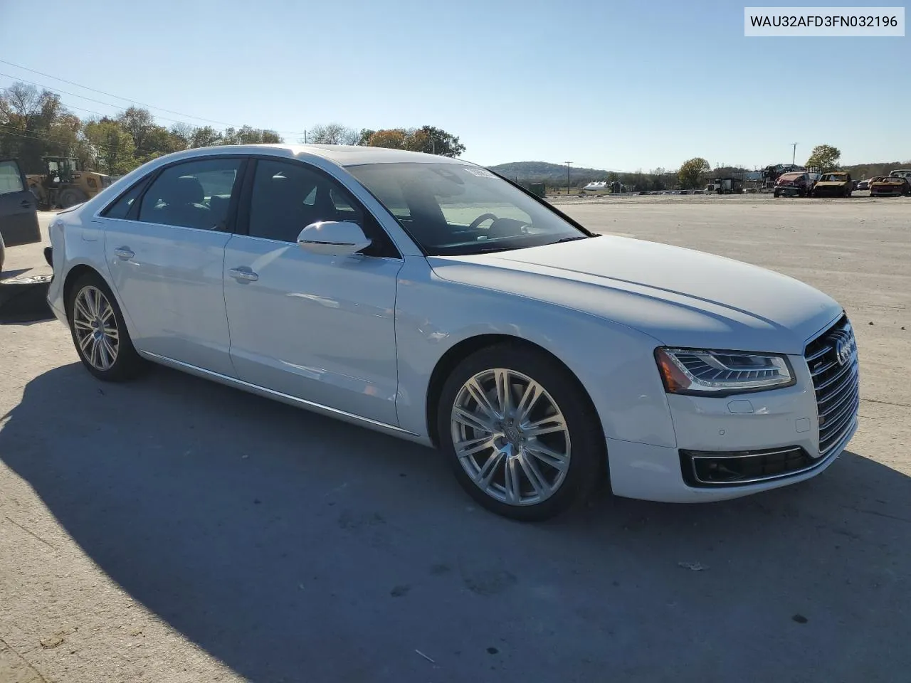 2015 Audi A8 L Quattro VIN: WAU32AFD3FN032196 Lot: 76666214