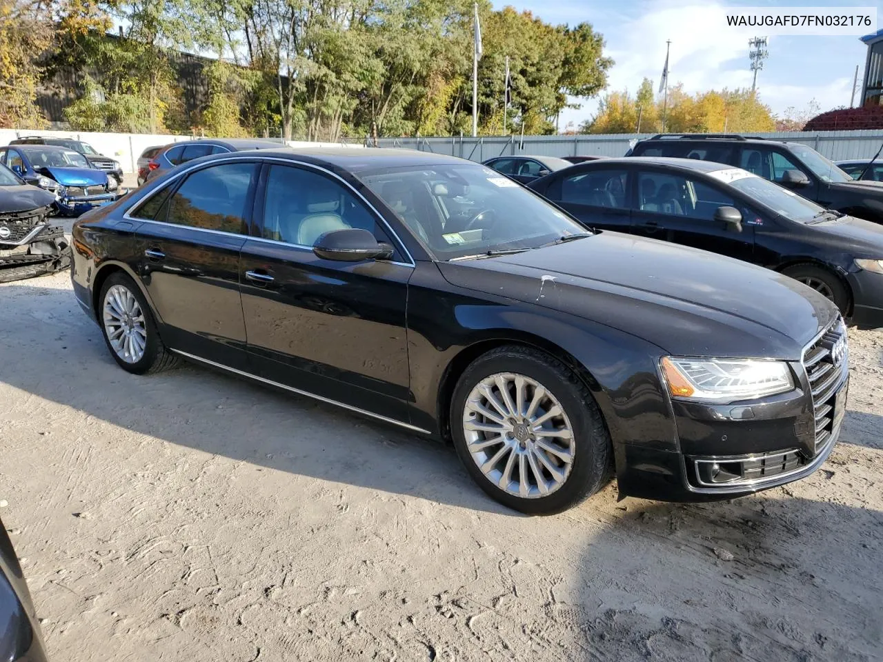 2015 Audi A8 Quattro VIN: WAUJGAFD7FN032176 Lot: 76943904