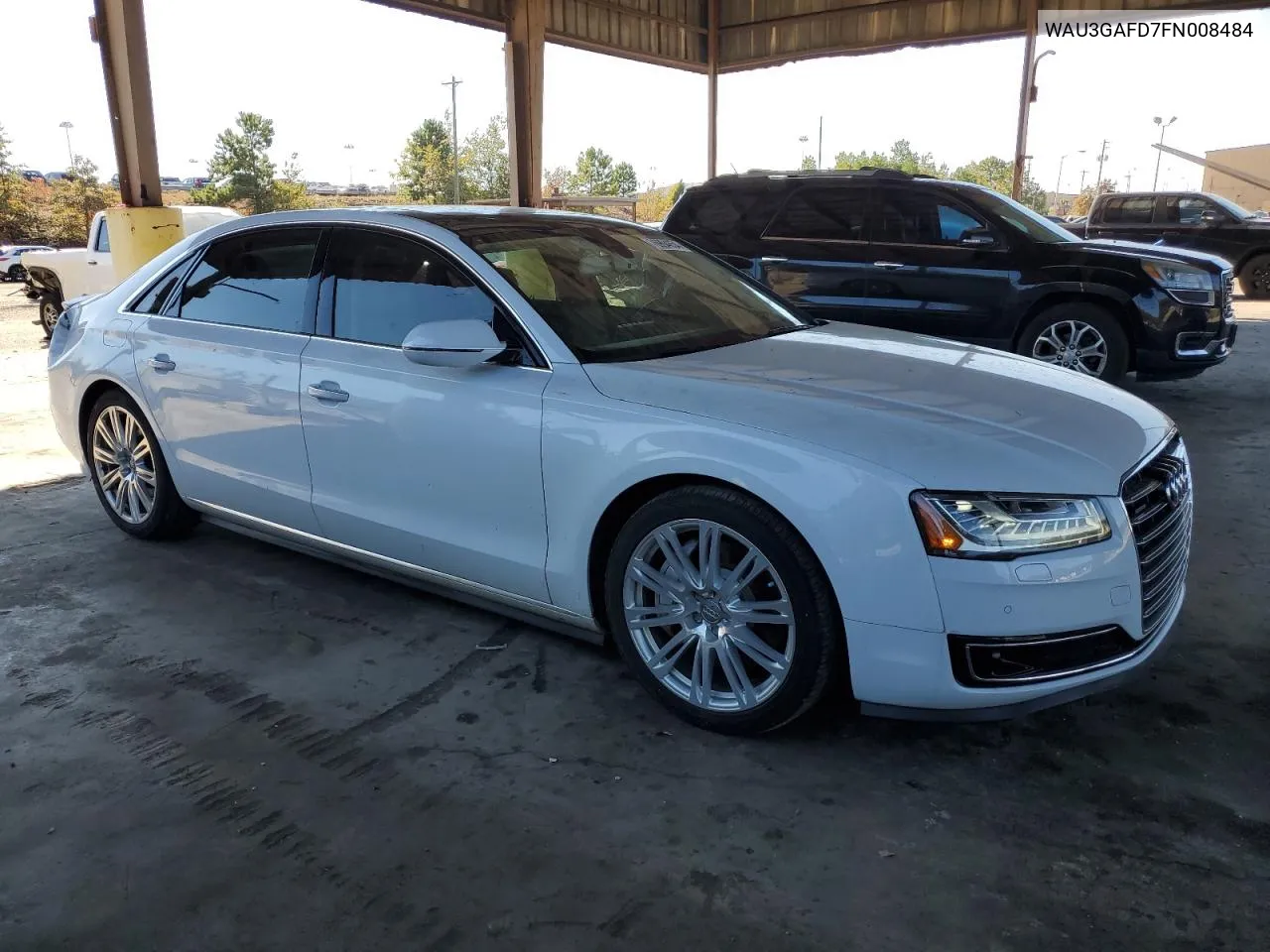 2015 Audi A8 L Quattro VIN: WAU3GAFD7FN008484 Lot: 76994854