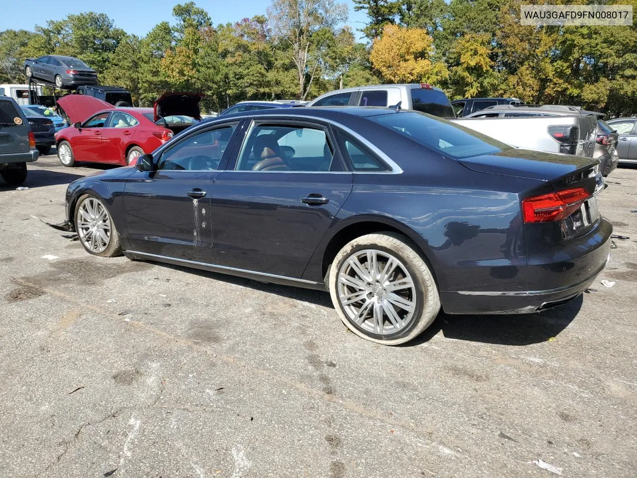 2015 Audi A8 L Quattro VIN: WAU3GAFD9FN008017 Lot: 77524194