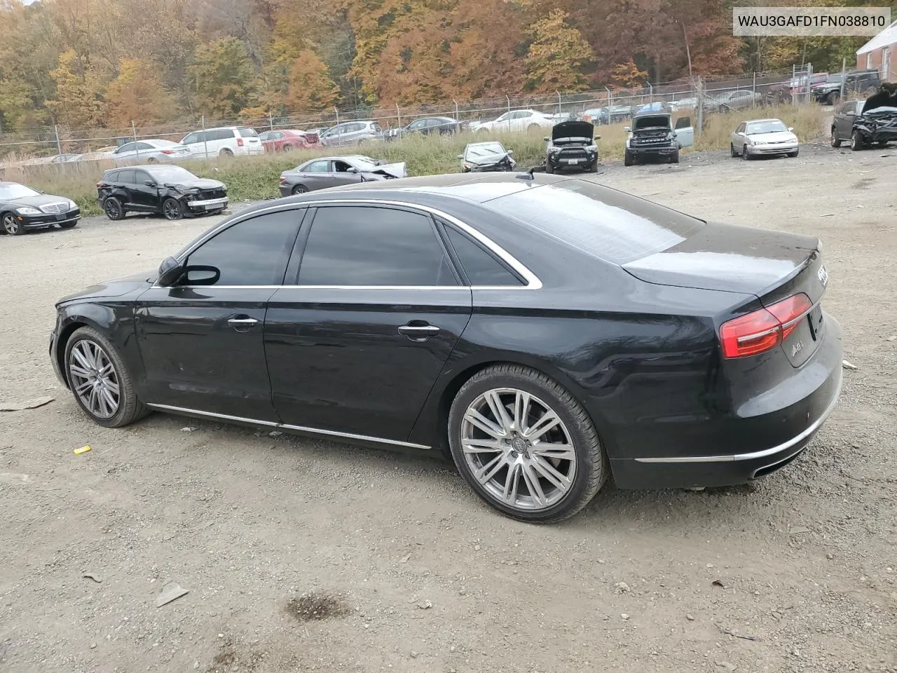 2015 Audi A8 L Quattro VIN: WAU3GAFD1FN038810 Lot: 78328614