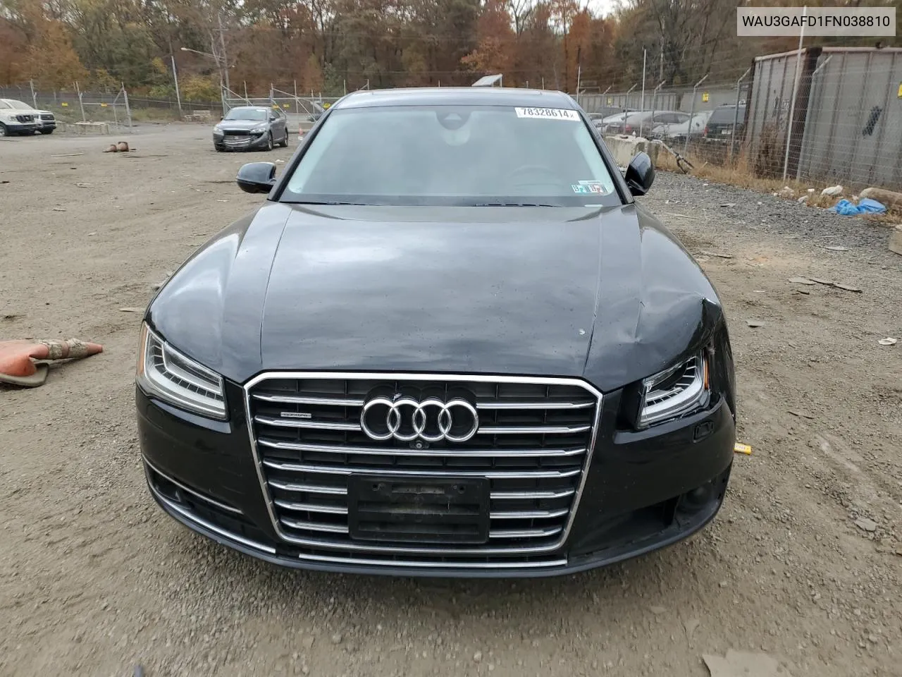 2015 Audi A8 L Quattro VIN: WAU3GAFD1FN038810 Lot: 78328614