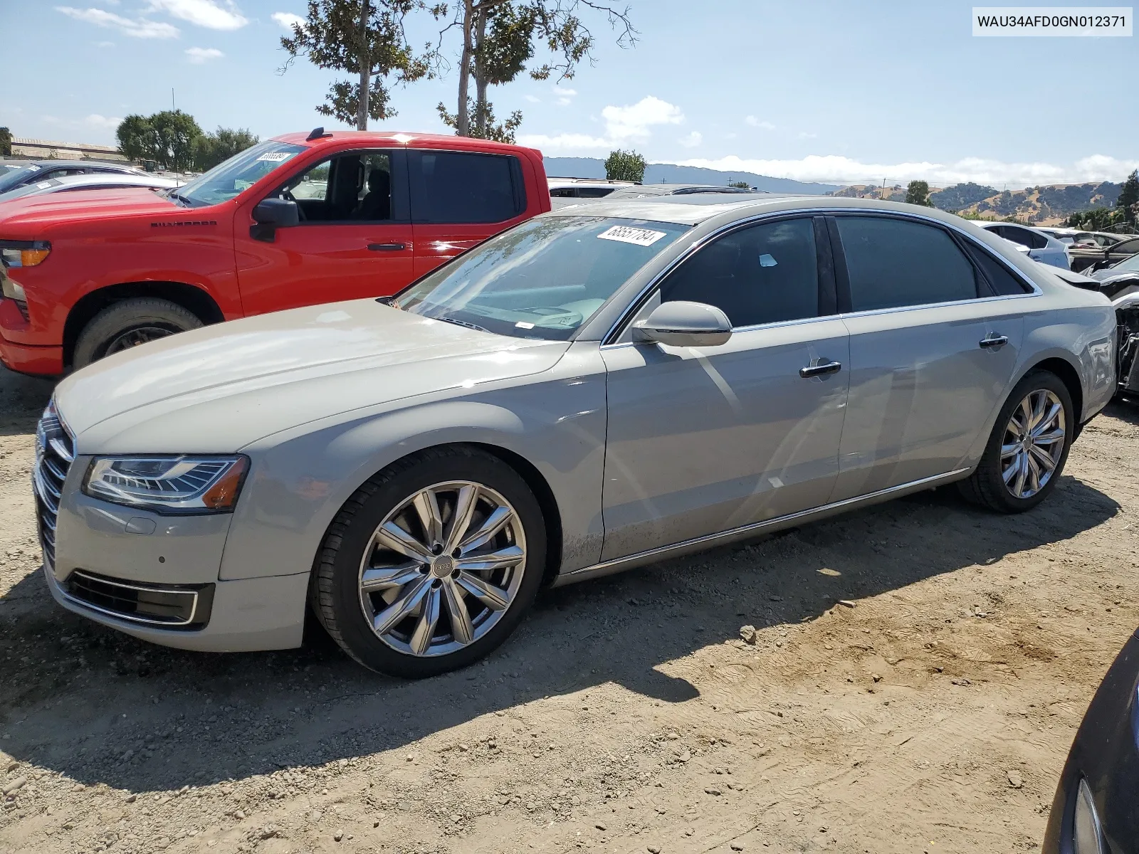 2016 Audi A8 L Quattro VIN: WAU34AFD0GN012371 Lot: 68557784