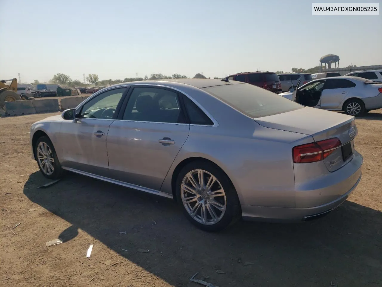 WAU43AFDXGN005225 2016 Audi A8 L Quattro