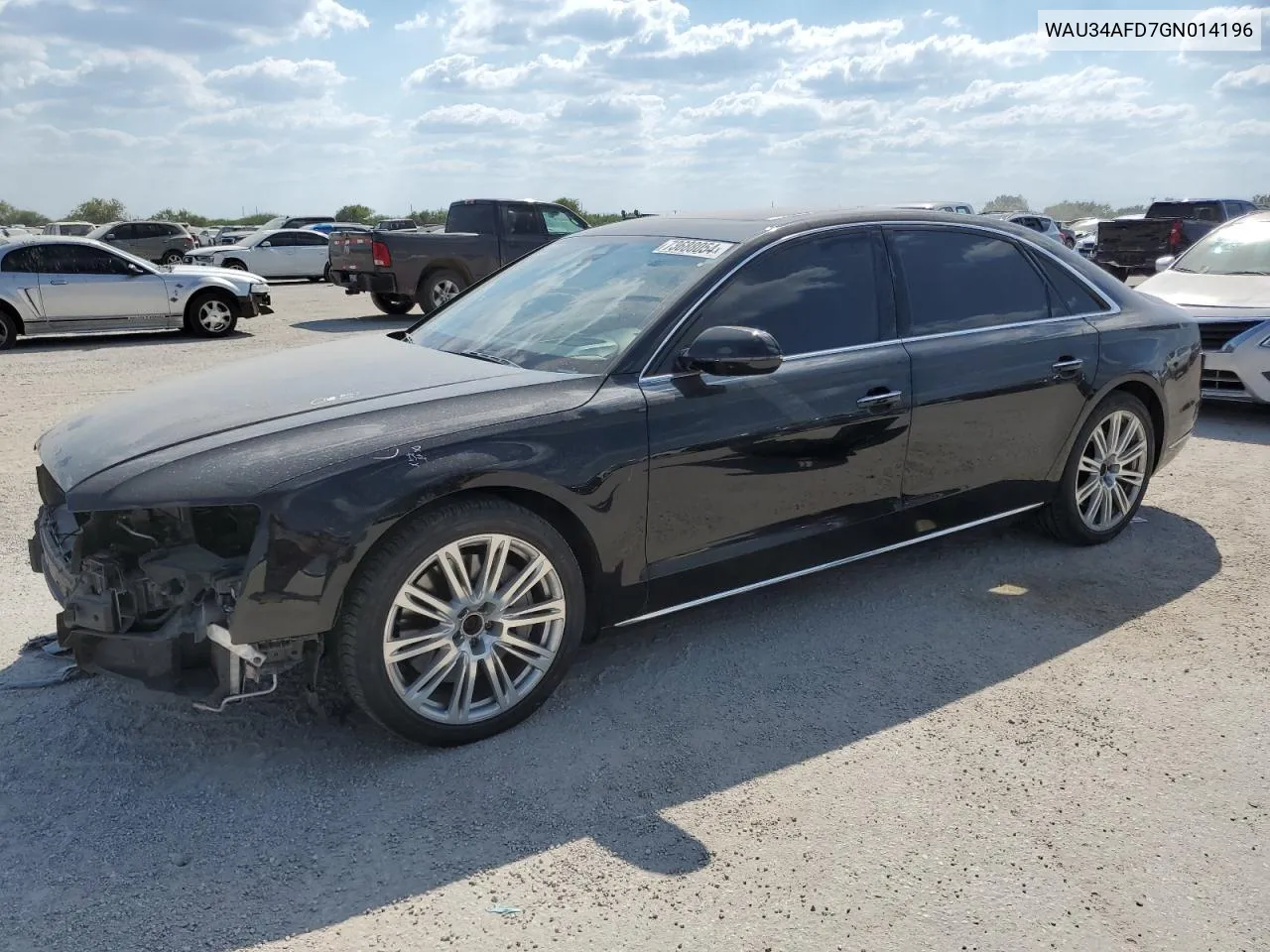 2016 Audi A8 L Quattro VIN: WAU34AFD7GN014196 Lot: 73688054