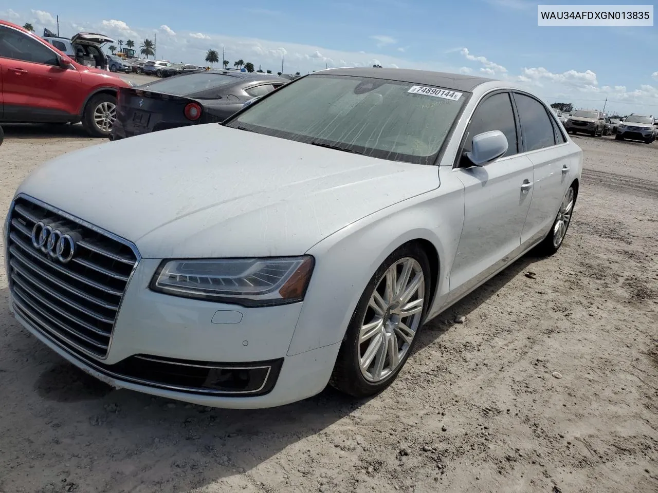 WAU34AFDXGN013835 2016 Audi A8 L Quattro