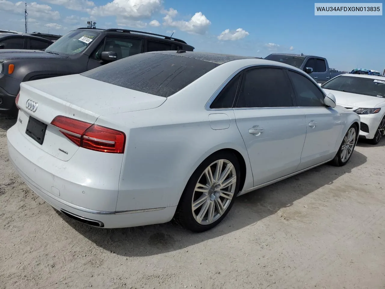 WAU34AFDXGN013835 2016 Audi A8 L Quattro