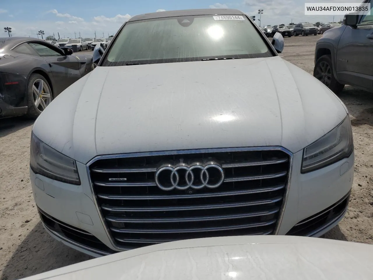 2016 Audi A8 L Quattro VIN: WAU34AFDXGN013835 Lot: 74890144