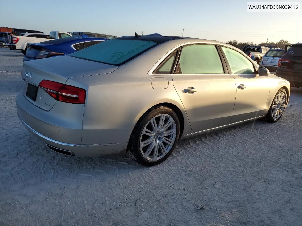 2016 Audi A8 L Quattro VIN: WAU34AFD3GN009416 Lot: 77128804