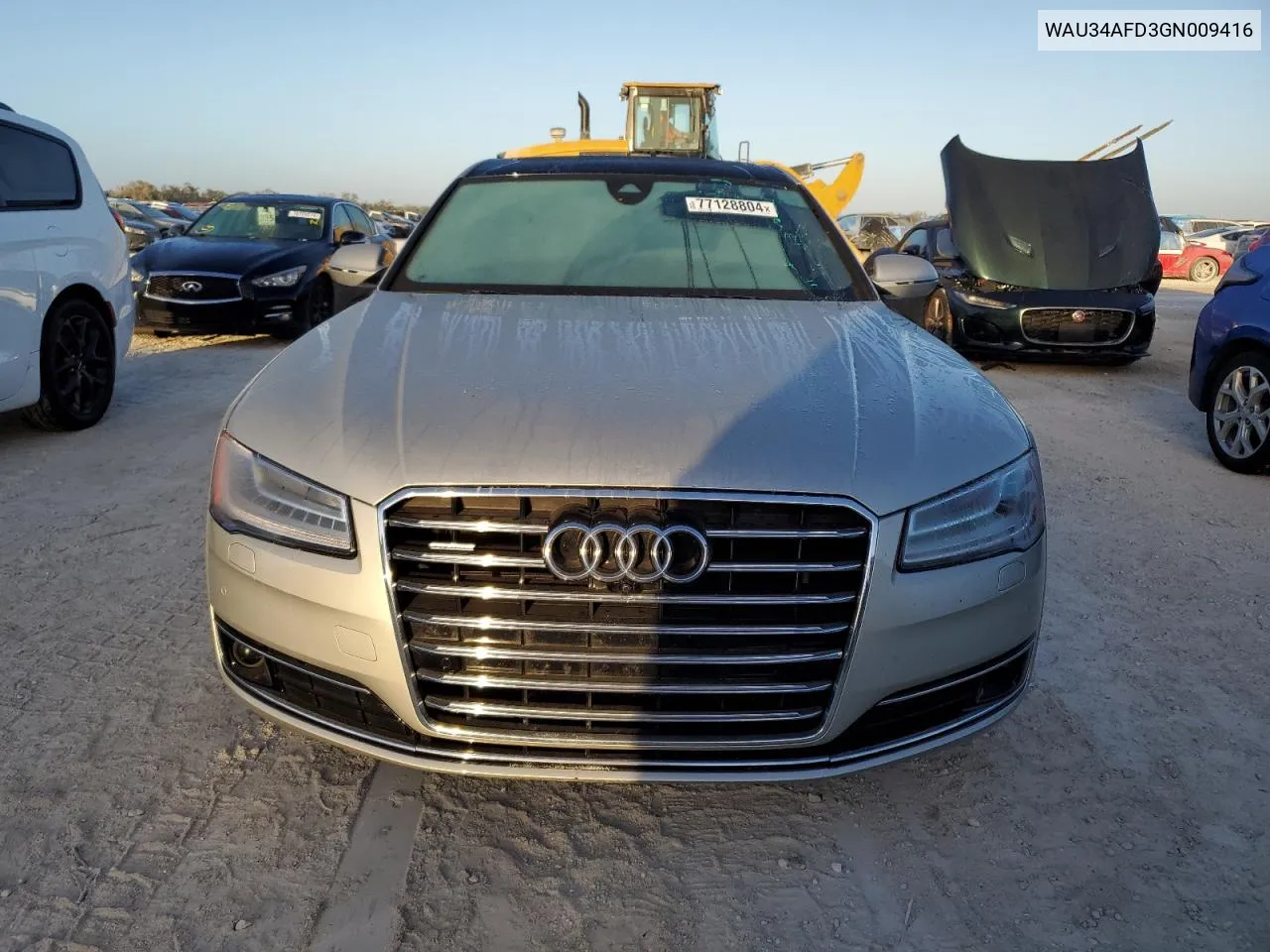 2016 Audi A8 L Quattro VIN: WAU34AFD3GN009416 Lot: 77128804