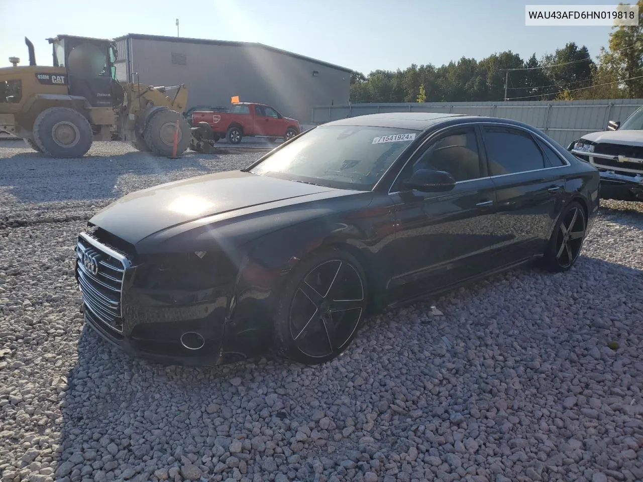 2017 Audi A8 L Quattro VIN: WAU43AFD6HN019818 Lot: 71541924