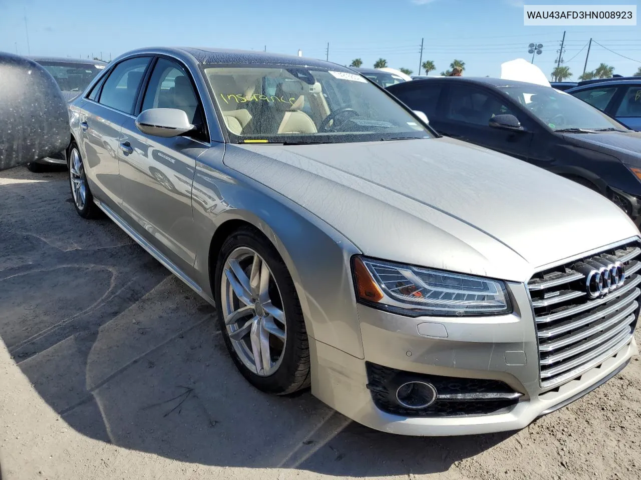 2017 Audi A8 L Quattro VIN: WAU43AFD3HN008923 Lot: 74916634