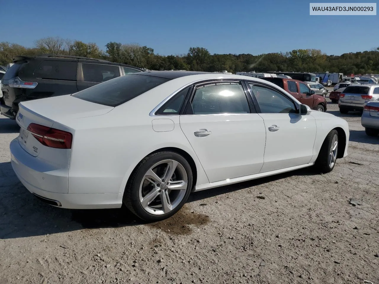 2018 Audi A8 L Quattro VIN: WAU43AFD3JN000293 Lot: 76763684