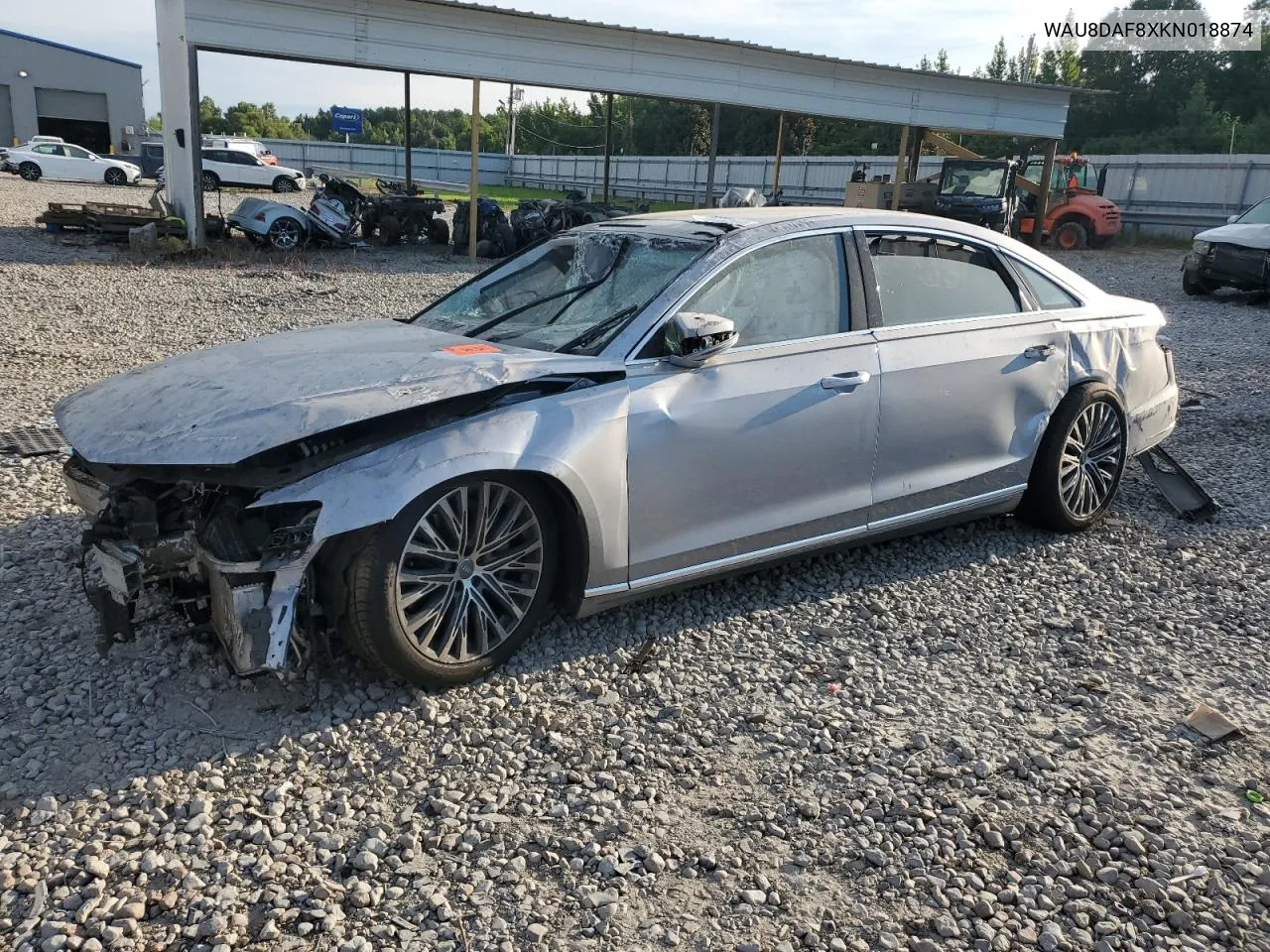 2019 Audi A8 L VIN: WAU8DAF8XKN018874 Lot: 66552504