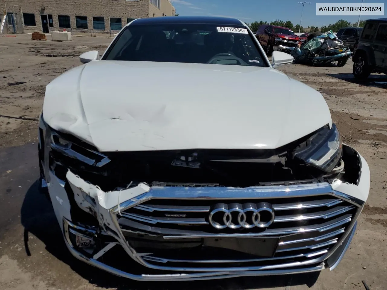 2019 Audi A8 L VIN: WAU8DAF88KN020624 Lot: 67112334