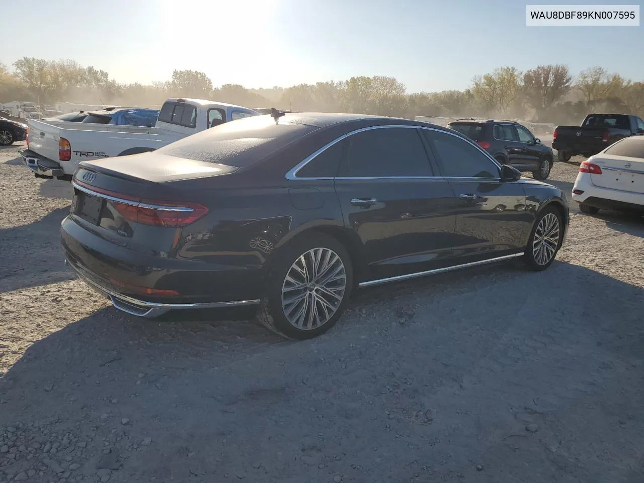 2019 Audi A8 L VIN: WAU8DBF89KN007595 Lot: 76814804