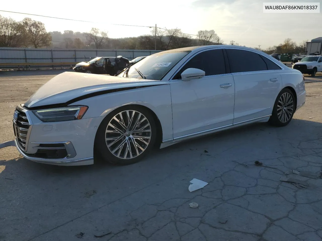 2019 Audi A8 L VIN: WAU8DAF86KN018337 Lot: 78464594