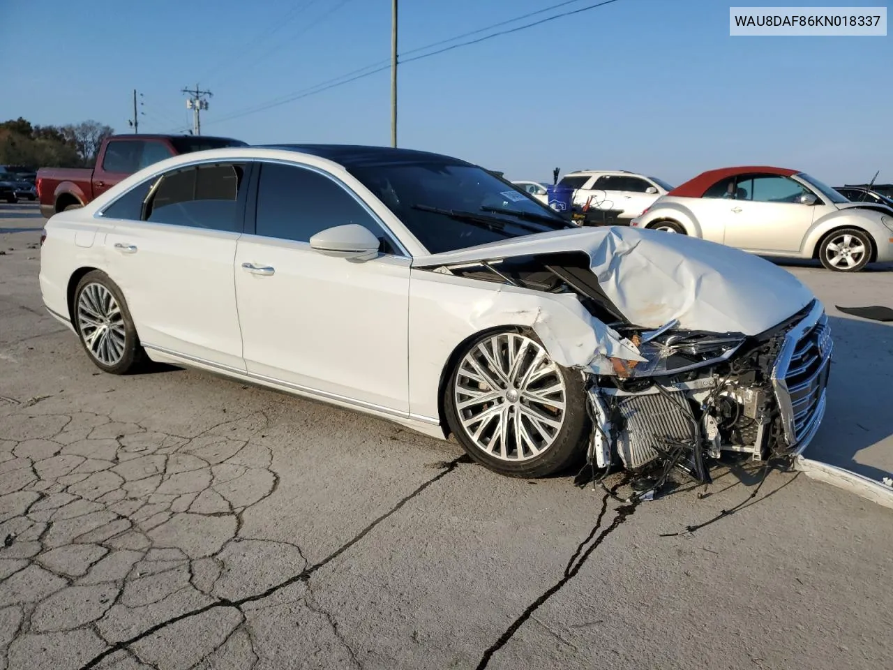 2019 Audi A8 L VIN: WAU8DAF86KN018337 Lot: 78464594