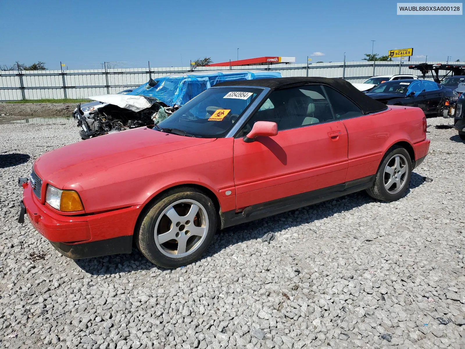 1995 Audi Cabriolet VIN: WAUBL88GXSA000128 Lot: 63543954