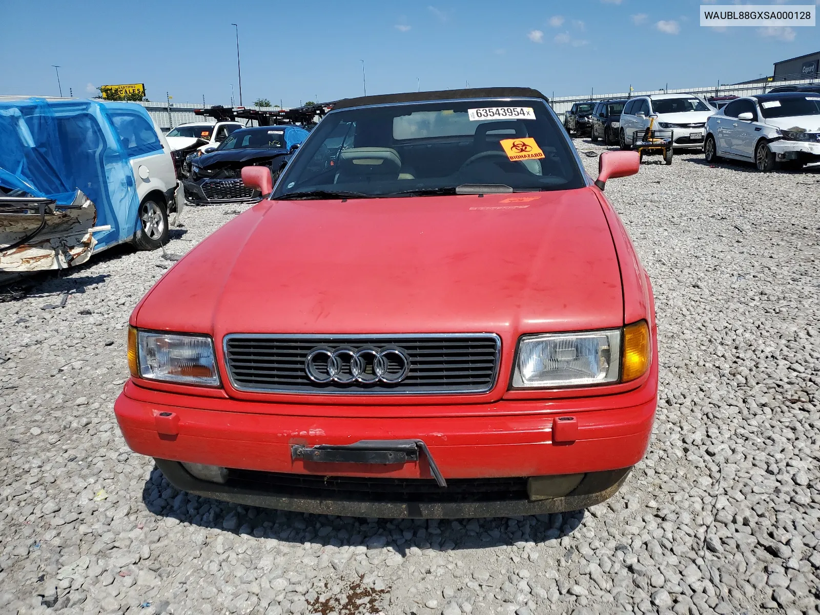 1995 Audi Cabriolet VIN: WAUBL88GXSA000128 Lot: 63543954