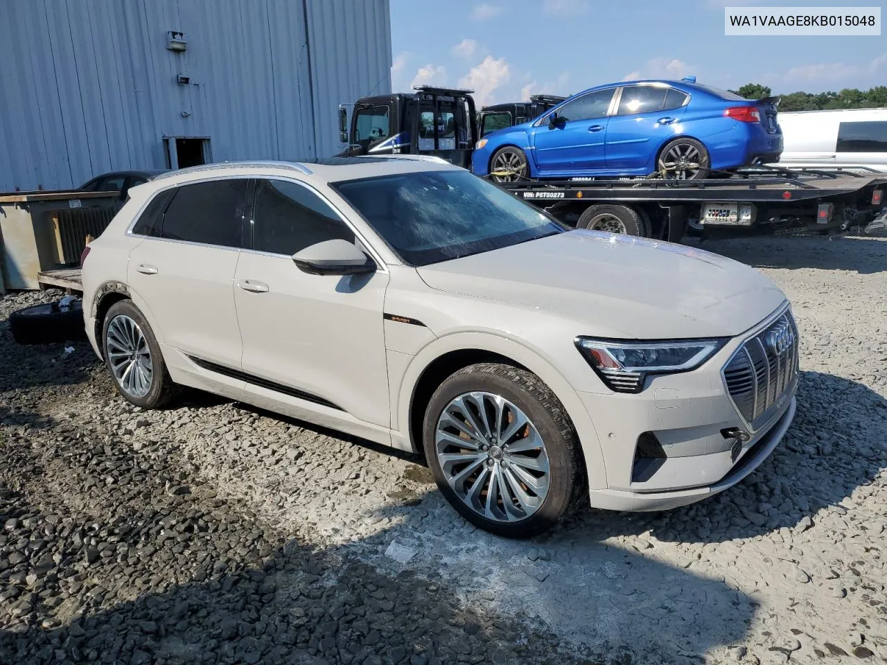 2019 Audi E-Tron Prestige VIN: WA1VAAGE8KB015048 Lot: 68900834