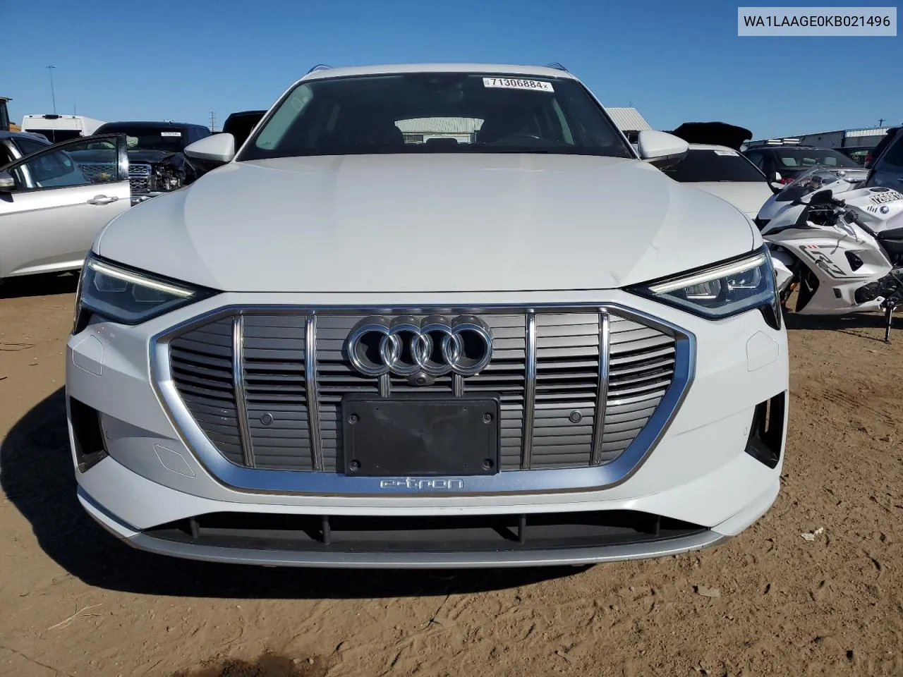 2019 Audi E-Tron Premium Plus VIN: WA1LAAGE0KB021496 Lot: 71306884