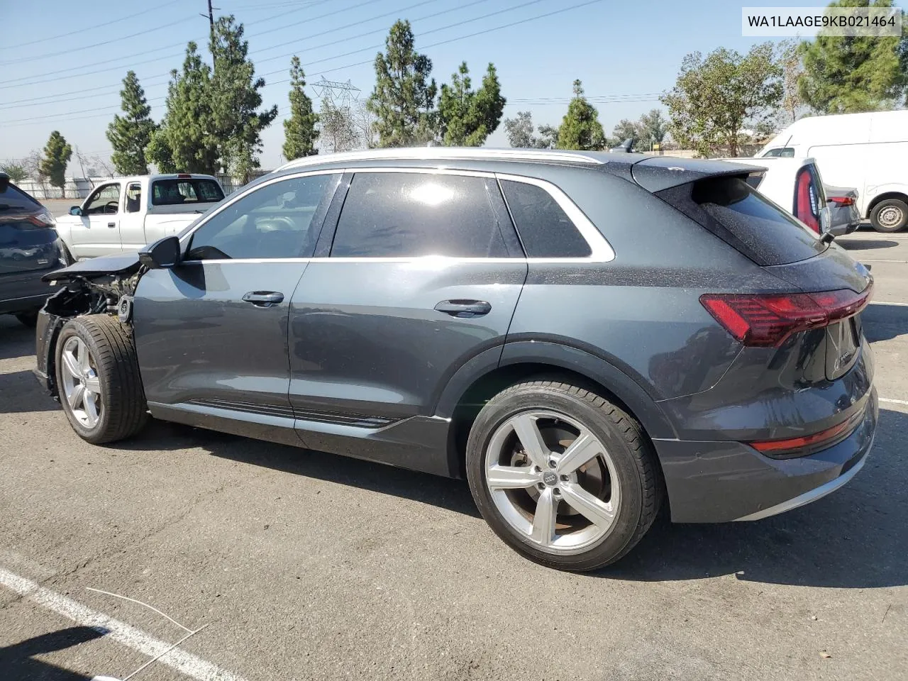 2019 Audi E-Tron Premium Plus VIN: WA1LAAGE9KB021464 Lot: 72757914