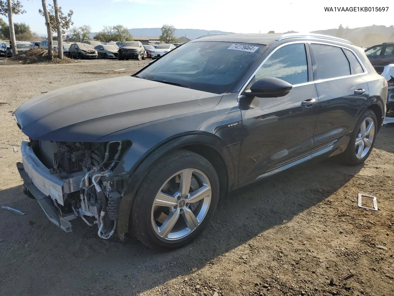 2019 Audi E-Tron Prestige VIN: WA1VAAGE1KB015697 Lot: 74279064