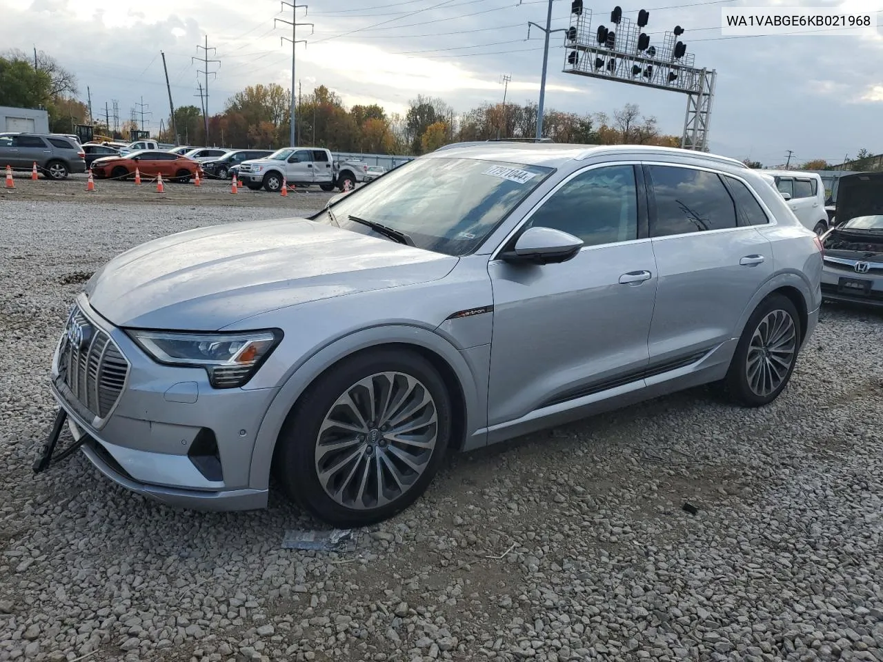 2019 Audi E-Tron Prestige VIN: WA1VABGE6KB021968 Lot: 77971044