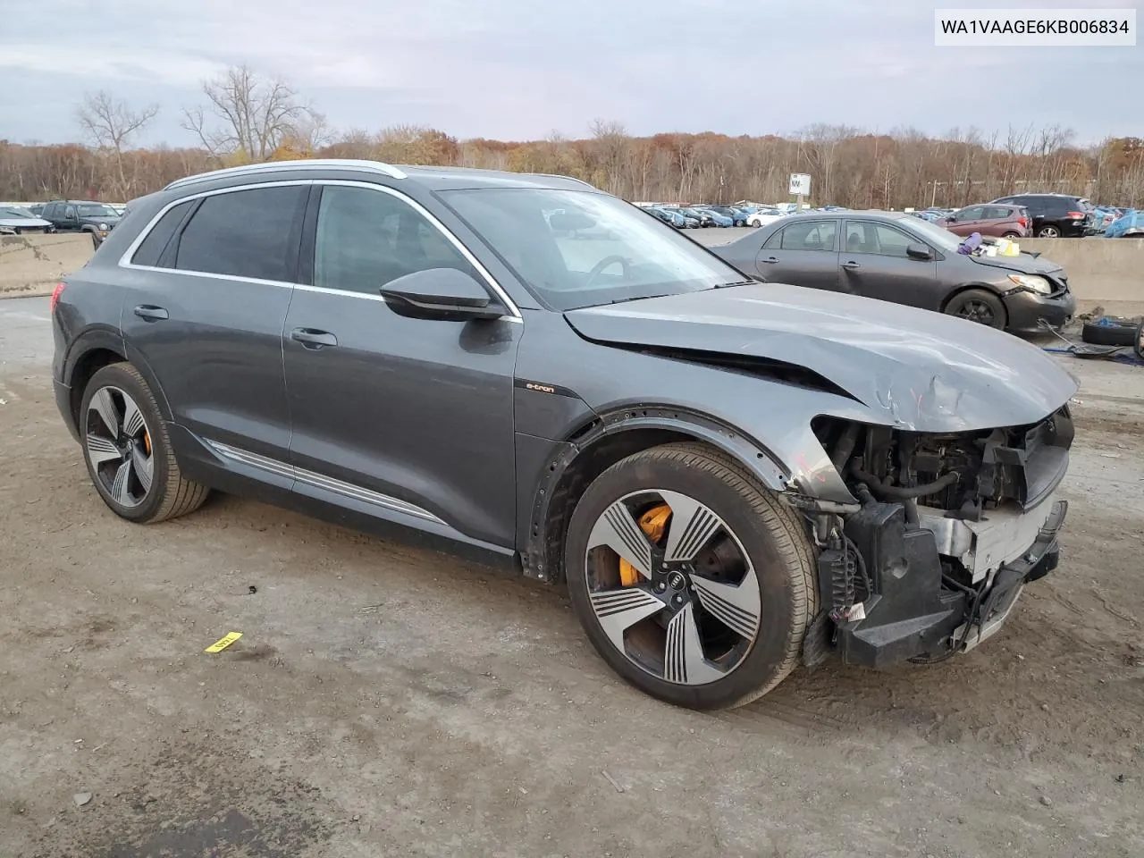 2019 Audi E-Tron Prestige VIN: WA1VAAGE6KB006834 Lot: 79100164