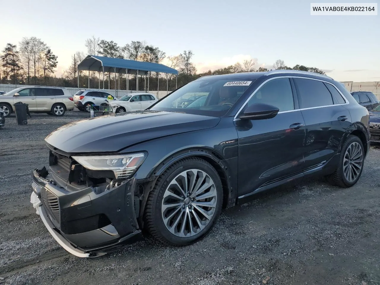 2019 Audi E-Tron Prestige VIN: WA1VABGE4KB022164 Lot: 80440654