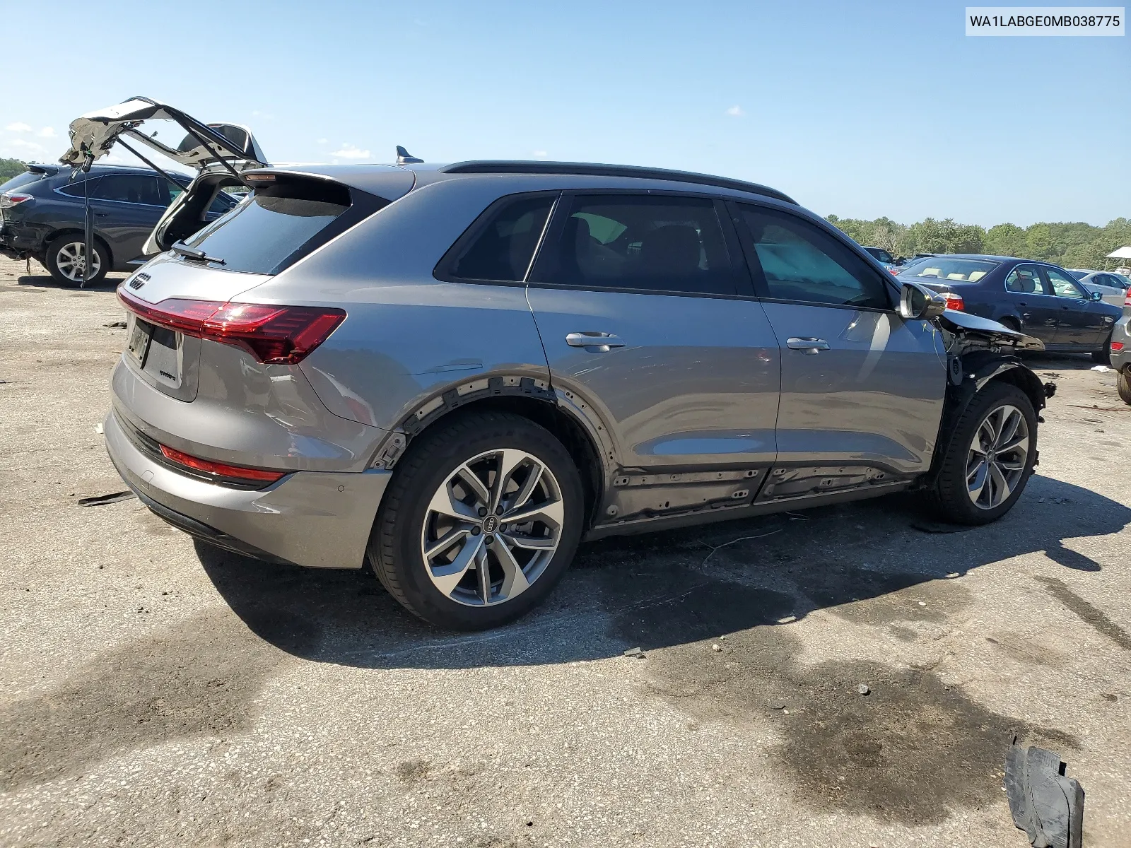 2021 Audi E-Tron Premium Plus VIN: WA1LABGE0MB038775 Lot: 67115904