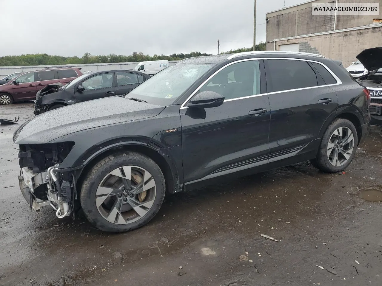 2021 Audi E-Tron Premium VIN: WA1AAAGE0MB023789 Lot: 72626064