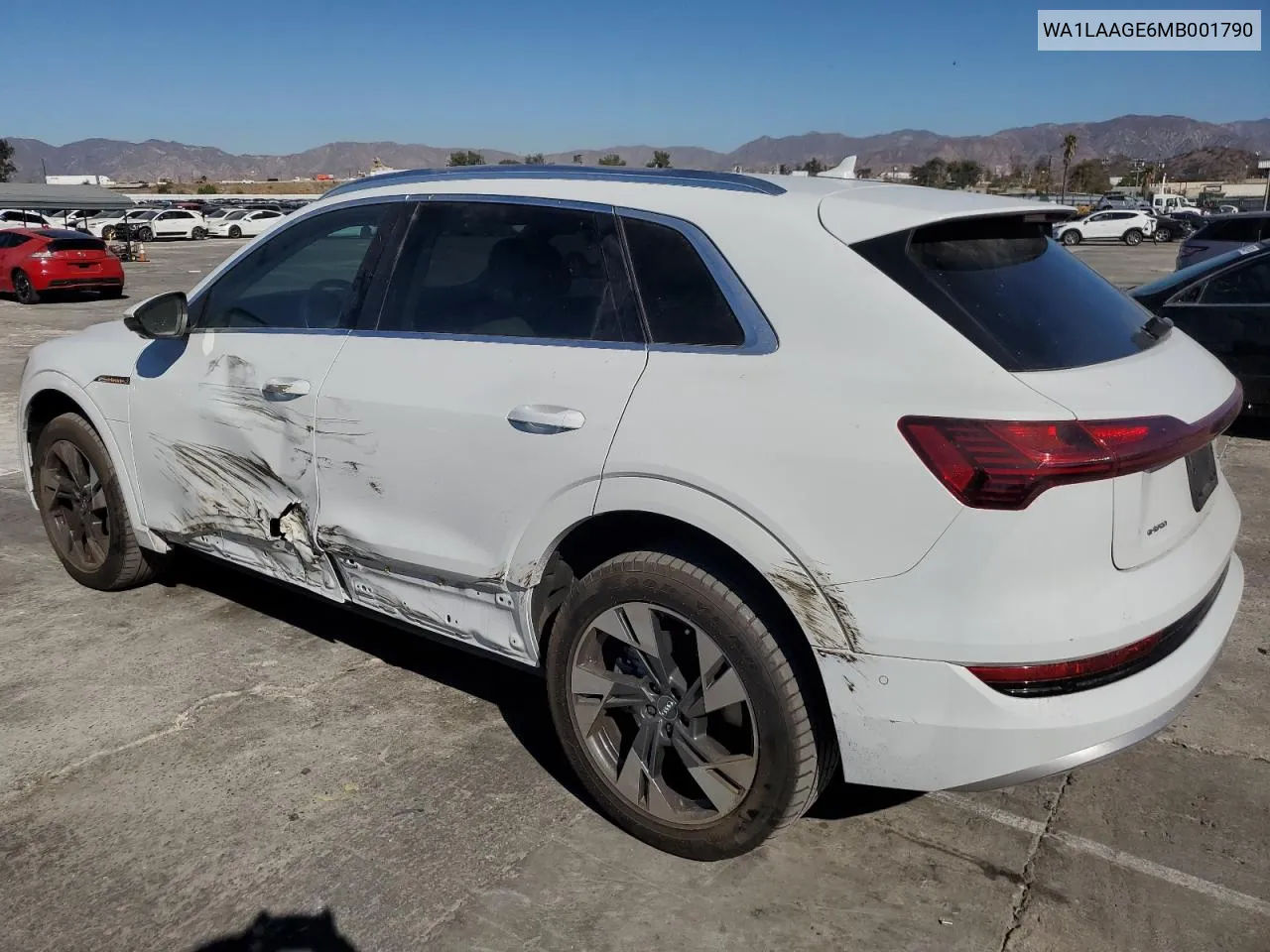 2021 Audi E-Tron Premium Plus VIN: WA1LAAGE6MB001790 Lot: 80484104