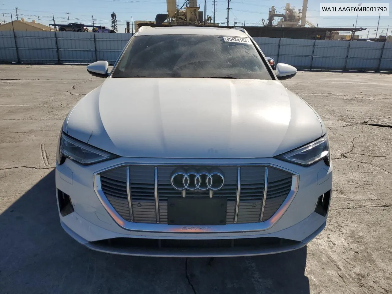 2021 Audi E-Tron Premium Plus VIN: WA1LAAGE6MB001790 Lot: 80484104