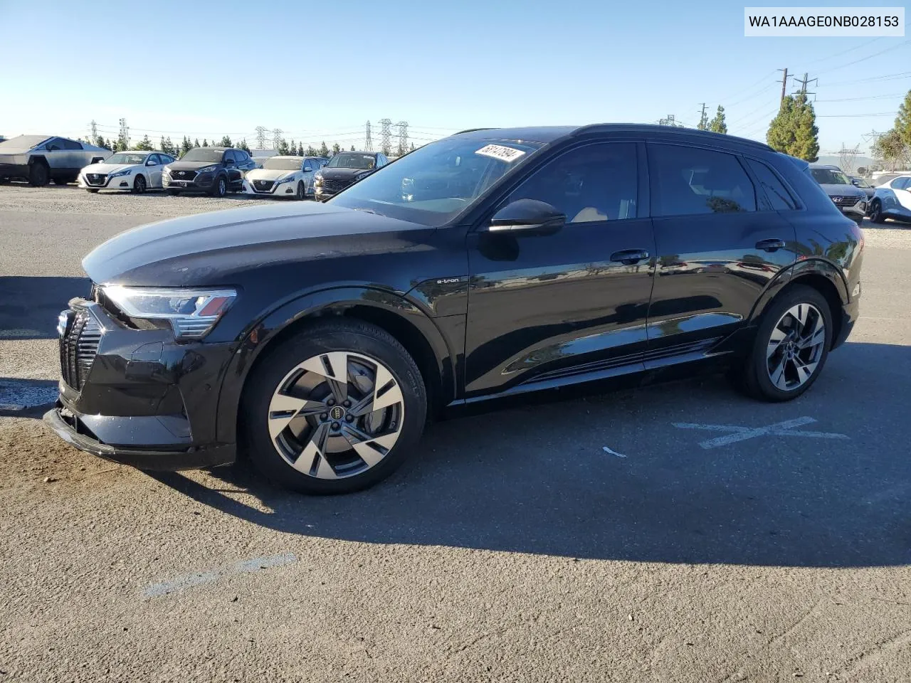 WA1AAAGE0NB028153 2022 Audi E-Tron Premium