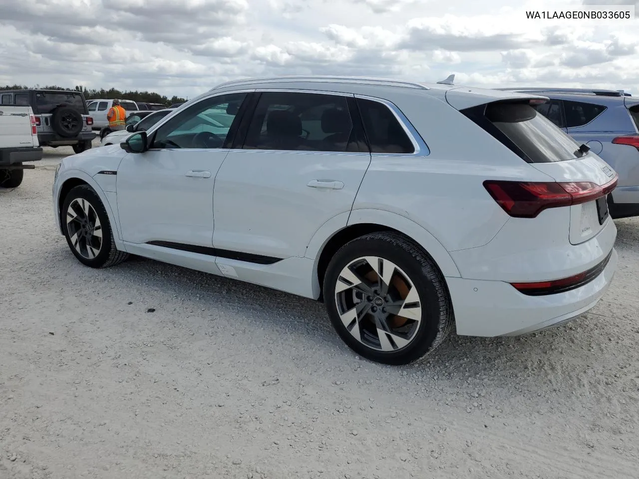 2022 Audi E-Tron Premium Plus VIN: WA1LAAGE0NB033605 Lot: 74809674