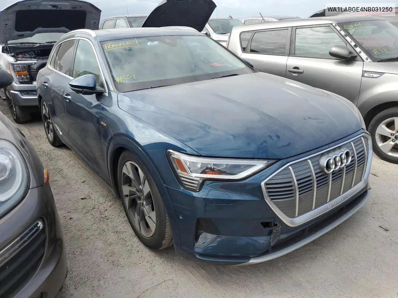 2022 Audi E-Tron Premium Plus VIN: WA1LABGE4NB031250 Lot: 76697184