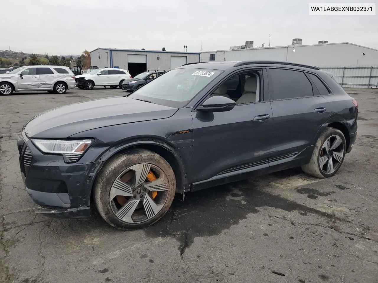 2022 Audi E-Tron Premium Plus VIN: WA1LABGEXNB032371 Lot: 81753974