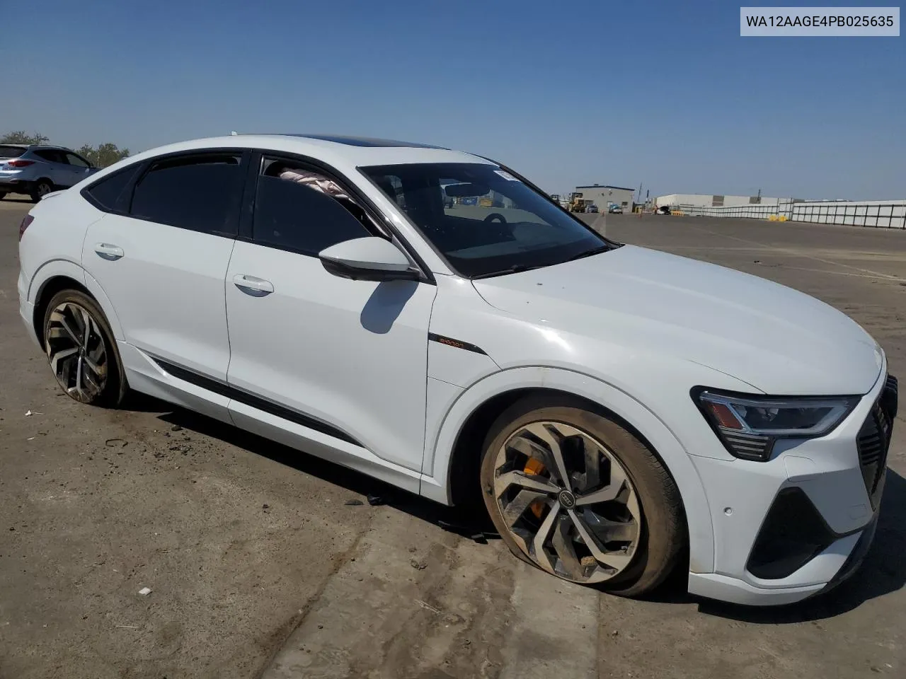 2023 Audi E-Tron Sportback Premium Plus VIN: WA12AAGE4PB025635 Lot: 68752484