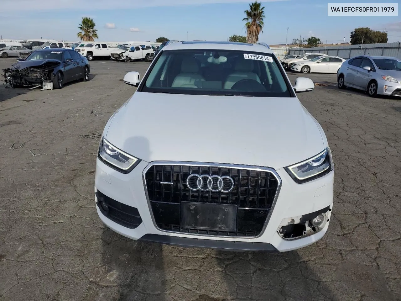 2015 Audi Q3 Premium Plus VIN: WA1EFCFS0FR011979 Lot: 71960814