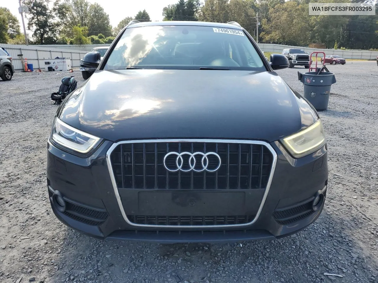 2015 Audi Q3 Premium Plus VIN: WA1BFCFS3FR003295 Lot: 74961954