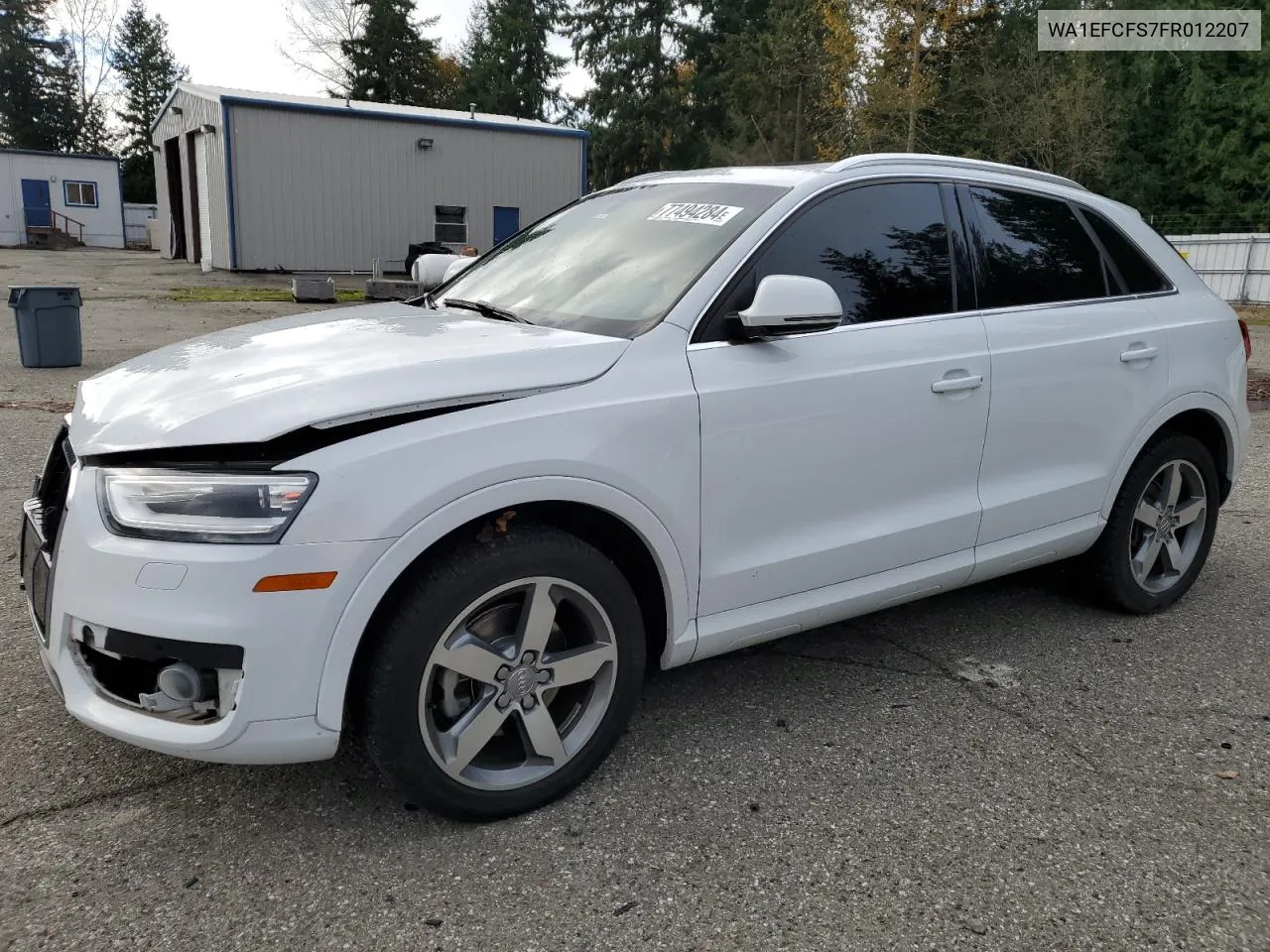 2015 Audi Q3 Premium Plus VIN: WA1EFCFS7FR012207 Lot: 77494284