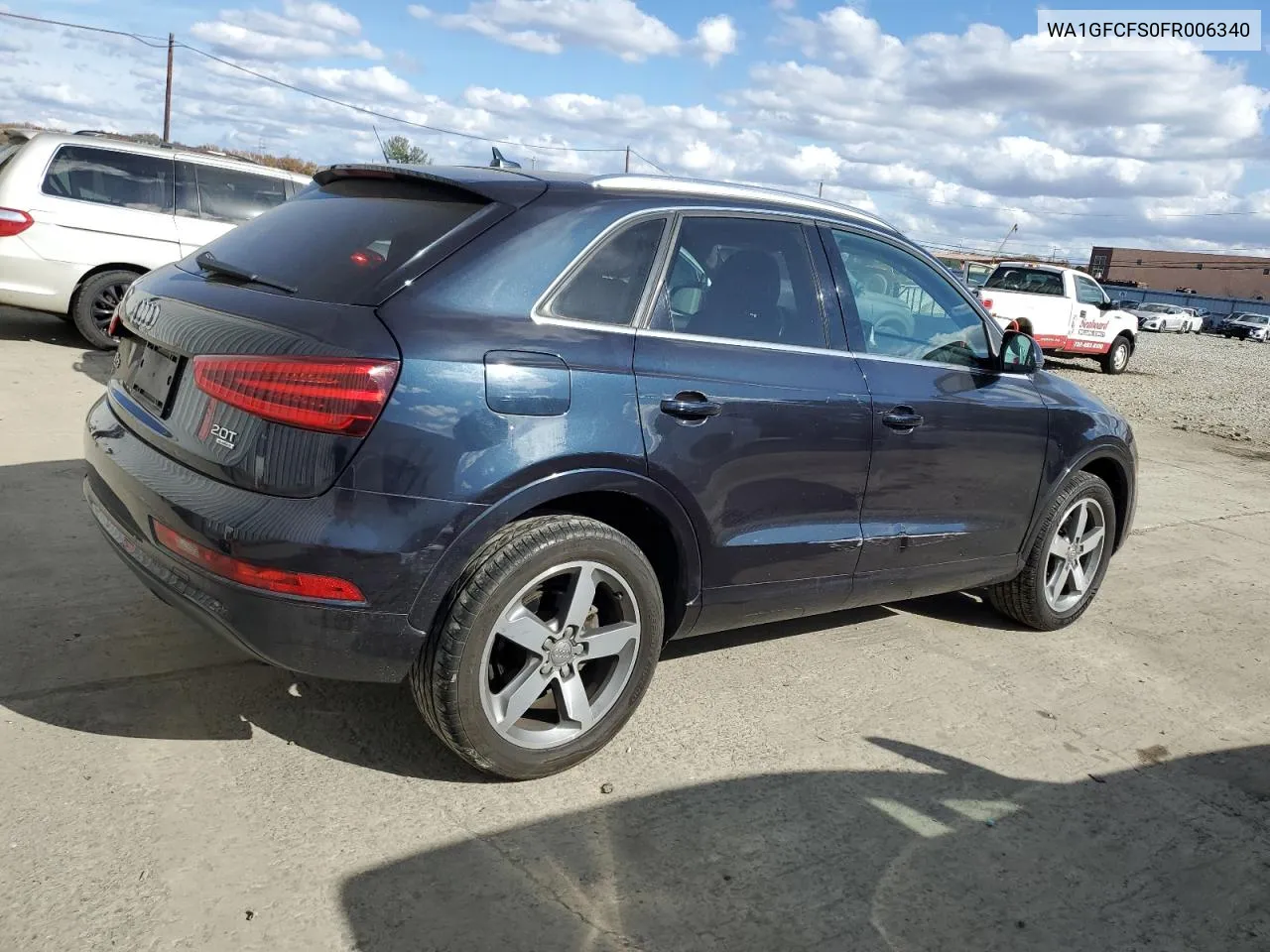 2015 Audi Q3 Prestige VIN: WA1GFCFS0FR006340 Lot: 77831034