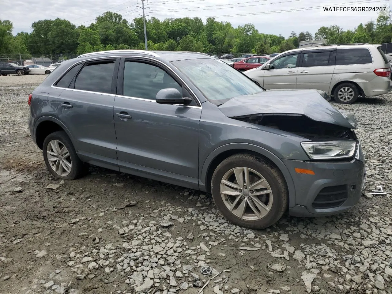 2016 Audi Q3 Premium Plus VIN: WA1EFCFS6GR024267 Lot: 53335044