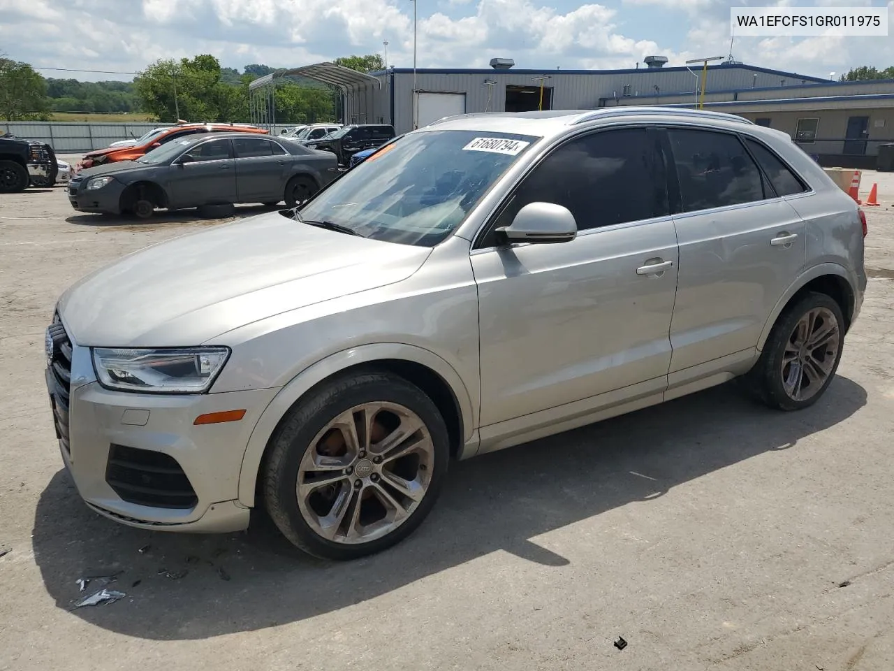 2016 Audi Q3 Premium Plus VIN: WA1EFCFS1GR011975 Lot: 61680794