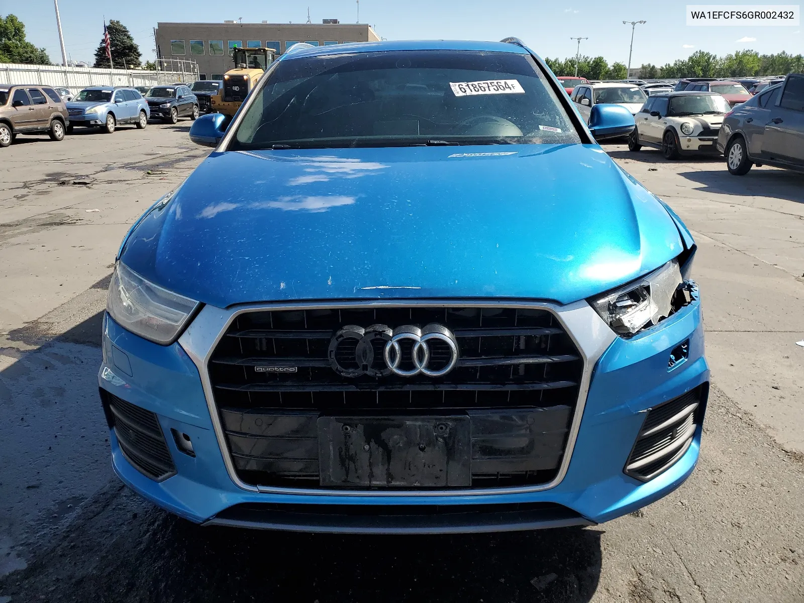 2016 Audi Q3 Premium Plus VIN: WA1EFCFS6GR002432 Lot: 61867564