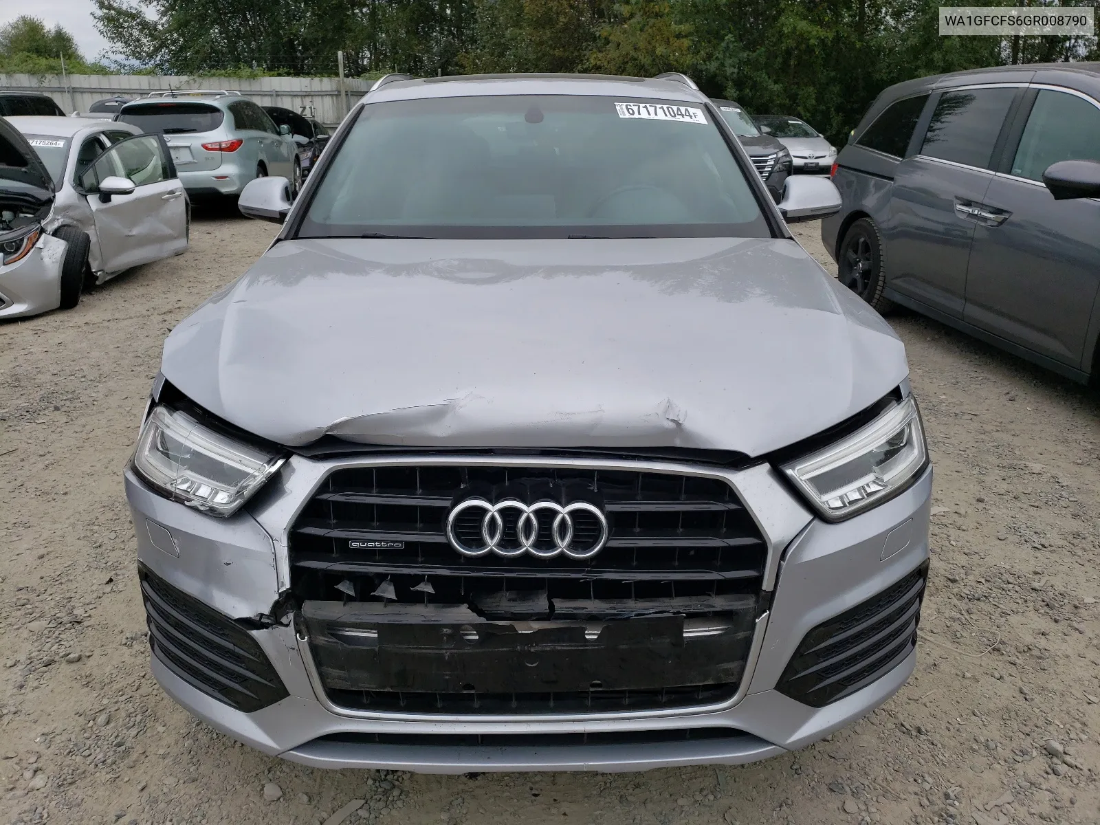 2016 Audi Q3 Prestige VIN: WA1GFCFS6GR008790 Lot: 67171044