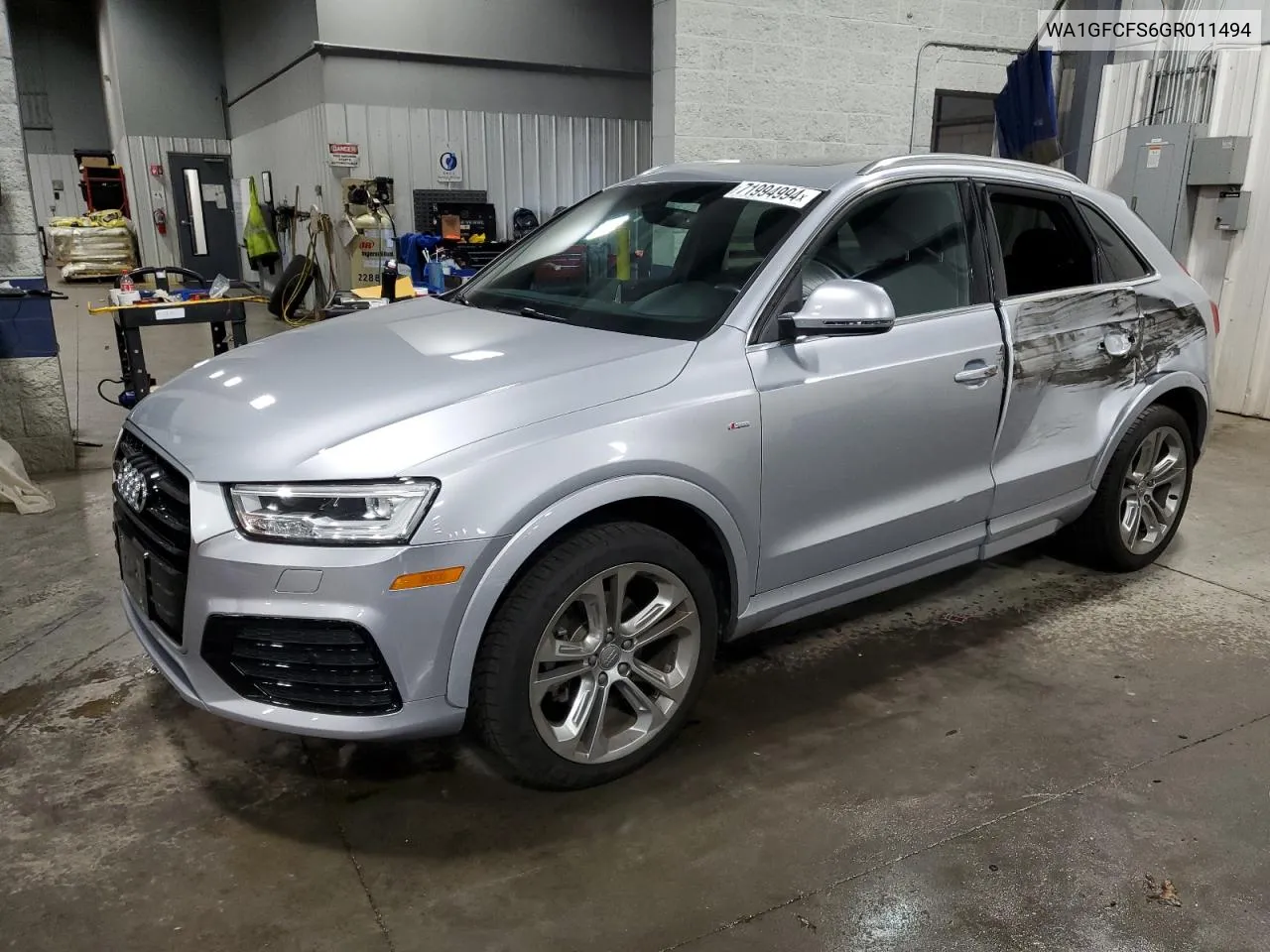 2016 Audi Q3 Prestige VIN: WA1GFCFS6GR011494 Lot: 71994994