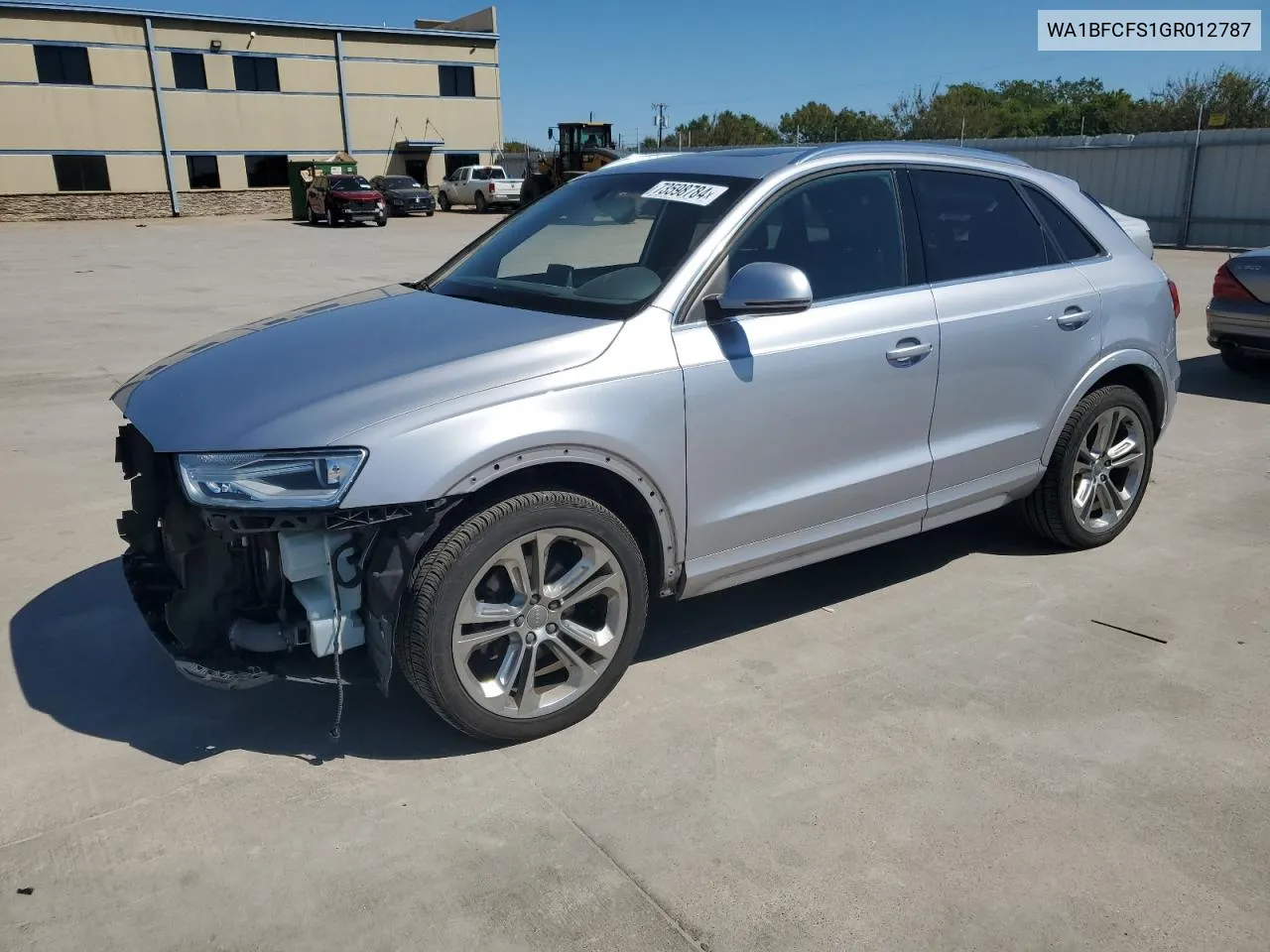 2016 Audi Q3 Premium Plus VIN: WA1BFCFS1GR012787 Lot: 73598784